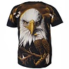 Rock Eagle / Biker T-Shirts Rock Eagle All over Print Eagle T-shirt Zwart/WIt/Geel - Official Merchandise Rock Eagle / Biker T-Shirts Rock Eagle All over Print Eagle T-shirt Zwart/WIt/Geel - Official Merchandise