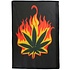 Burning Leaf Burning Cannabis Leaf Flag Burning Leaf Burning Cannabis Leaf Flag