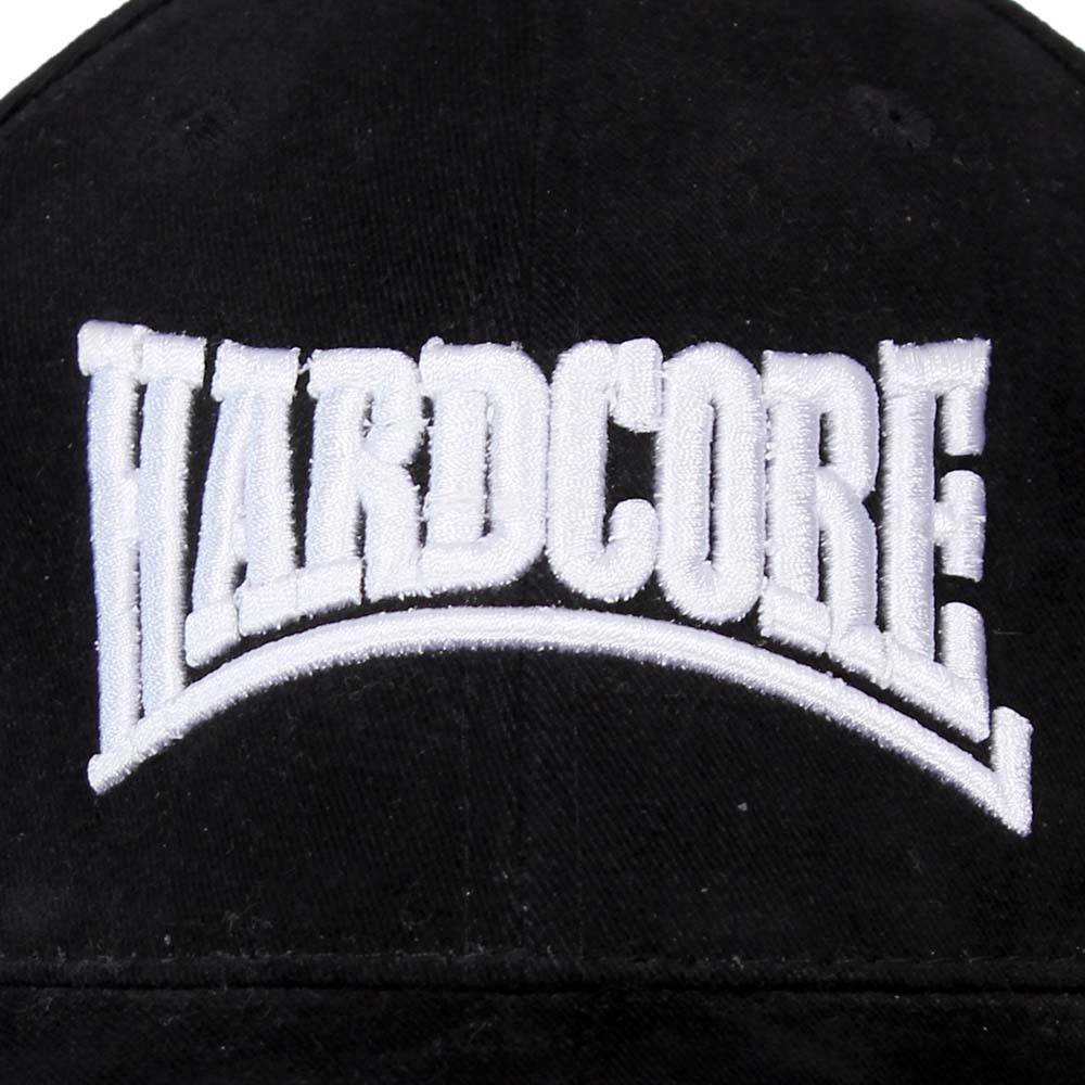 Hardcore Hardcore Adjustable Cap Hat Black/White Hardcore Hardcore Adjustable Cap Hat Black/White