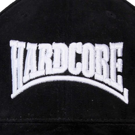 Hardcore Hardcore Adjustable Cap Hat Black/White Hardcore Hardcore Adjustable Cap Hat Black/White