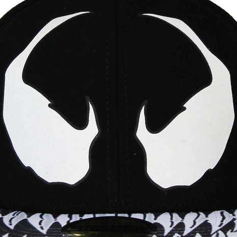 Venom Spiderman Venom Snapback Cap Pet Zwart/Wit - Officiële Merchandise