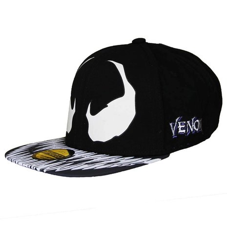 Venom Spiderman Venom Snapback Cap Pet Zwart/Wit - Officiële Merchandise