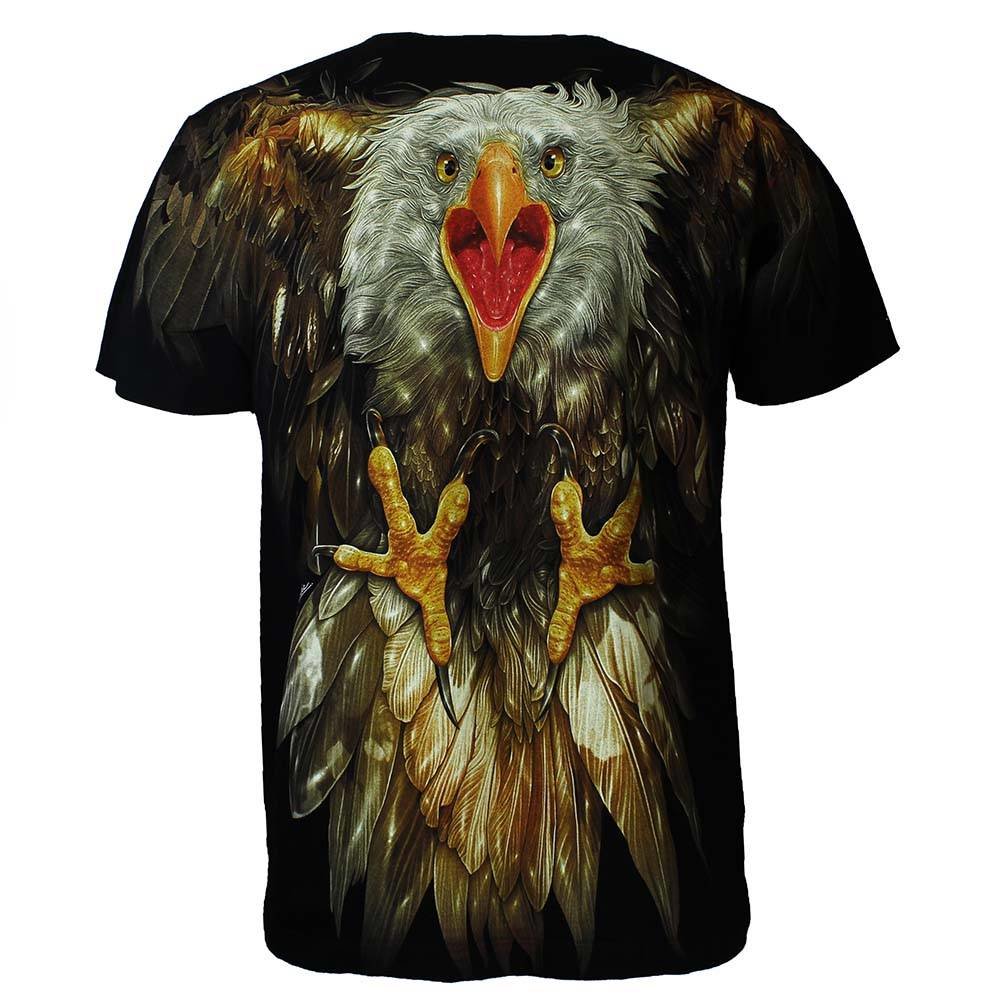 Rock Chang Glow in the Dark Attacking Eagle T-Shirt Mehrfarbig Rock Chang Glow in the Dark Attacking Eagle T-Shirt Mehrfarbig