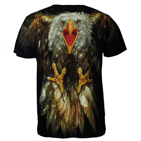 Rock Chang Glow in the Dark Attacking Eagle T-Shirt Mehrfarbig Rock Chang Glow in the Dark Attacking Eagle T-Shirt Mehrfarbig