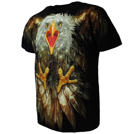 Rock Chang Glow in the Dark Attacking Eagle T-Shirt Mehrfarbig Rock Chang Glow in the Dark Attacking Eagle T-Shirt Mehrfarbig