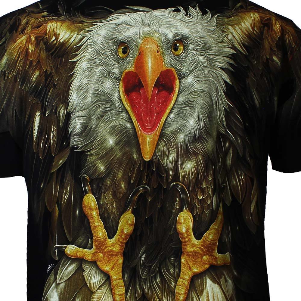 Rock Chang Glow in the Dark Attacking Eagle T-Shirt Mehrfarbig Rock Chang Glow in the Dark Attacking Eagle T-Shirt Mehrfarbig