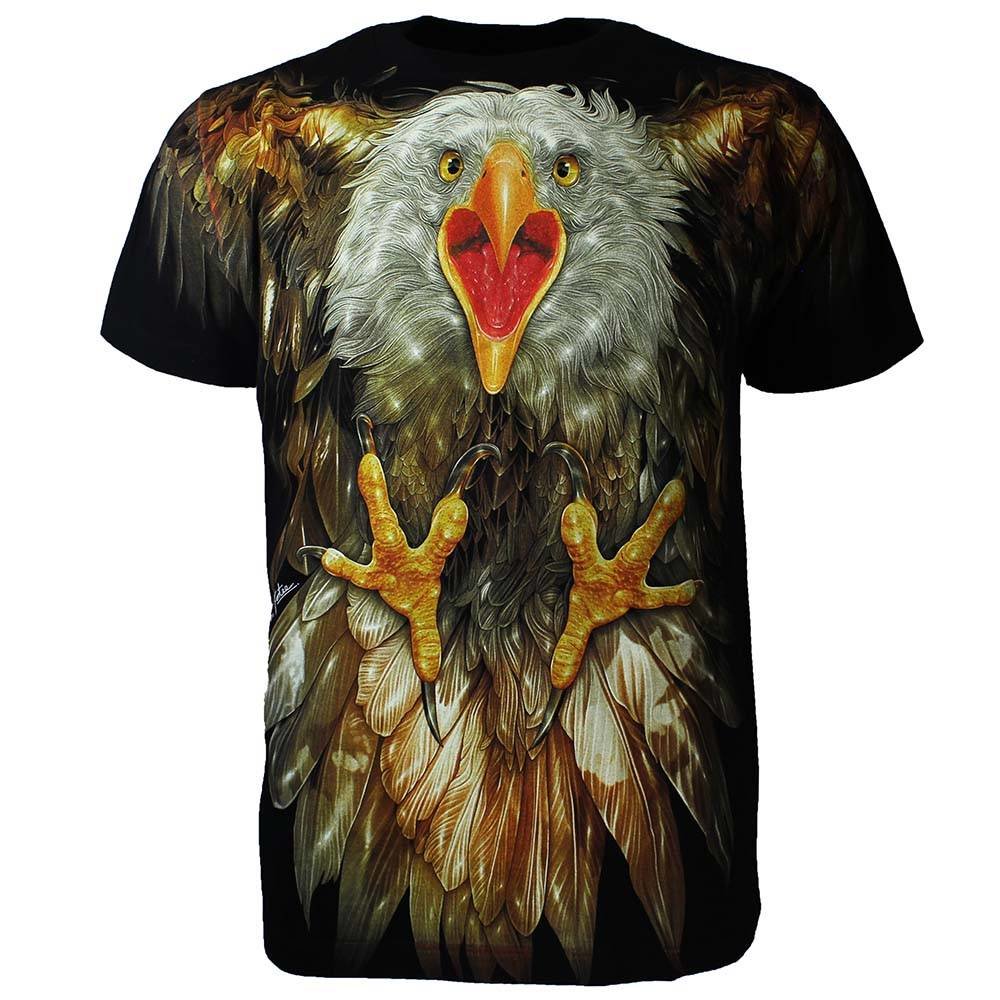 Rock Chang Glow in the Dark Attacking Eagle T-Shirt Mehrfarbig Rock Chang Glow in the Dark Attacking Eagle T-Shirt Mehrfarbig