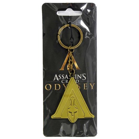 Assassin s Creed Odyssey Metal Logo Keychain Official Merch