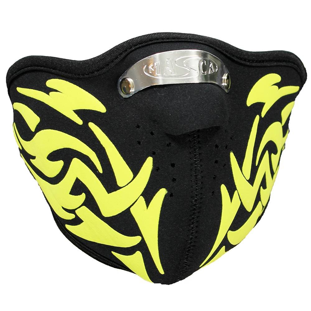 Facemasks Facemask Skimask Tribal Print Black / Yellow