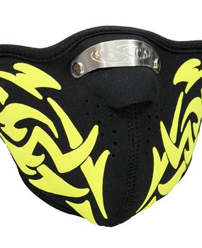 Facemask Skimask Yellow Tribal Print