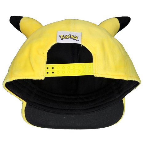 Pokémon Pokémon Pikachu Pluche Snapback Cap Pet met Oren Geel - Officiële Merchandise Pokémon Pokémon Pikachu Pluche Snapback Cap Pet met Oren Geel - Officiële Merchandise