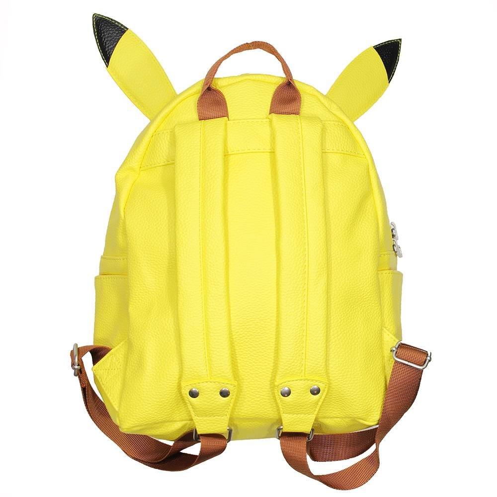 Pokémon Pokémon Pikachu PU Leather Backpack with Ears Yellow - Official Merchandise Pokémon Pokémon Pikachu PU Leather Backpack with Ears Yellow - Official Merchandise