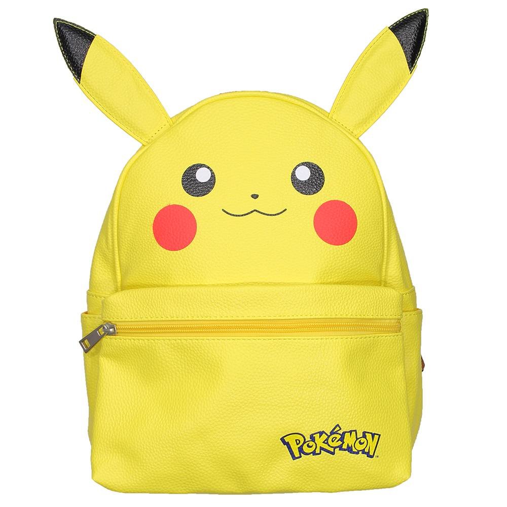 Pokémon Pokémon Pikachu PU-Lederrucksack mit Ohren, Gelb – offizielles Merchandise Pokémon Pokémon Pikachu PU-Lederrucksack mit Ohren, Gelb – offizielles Merchandise