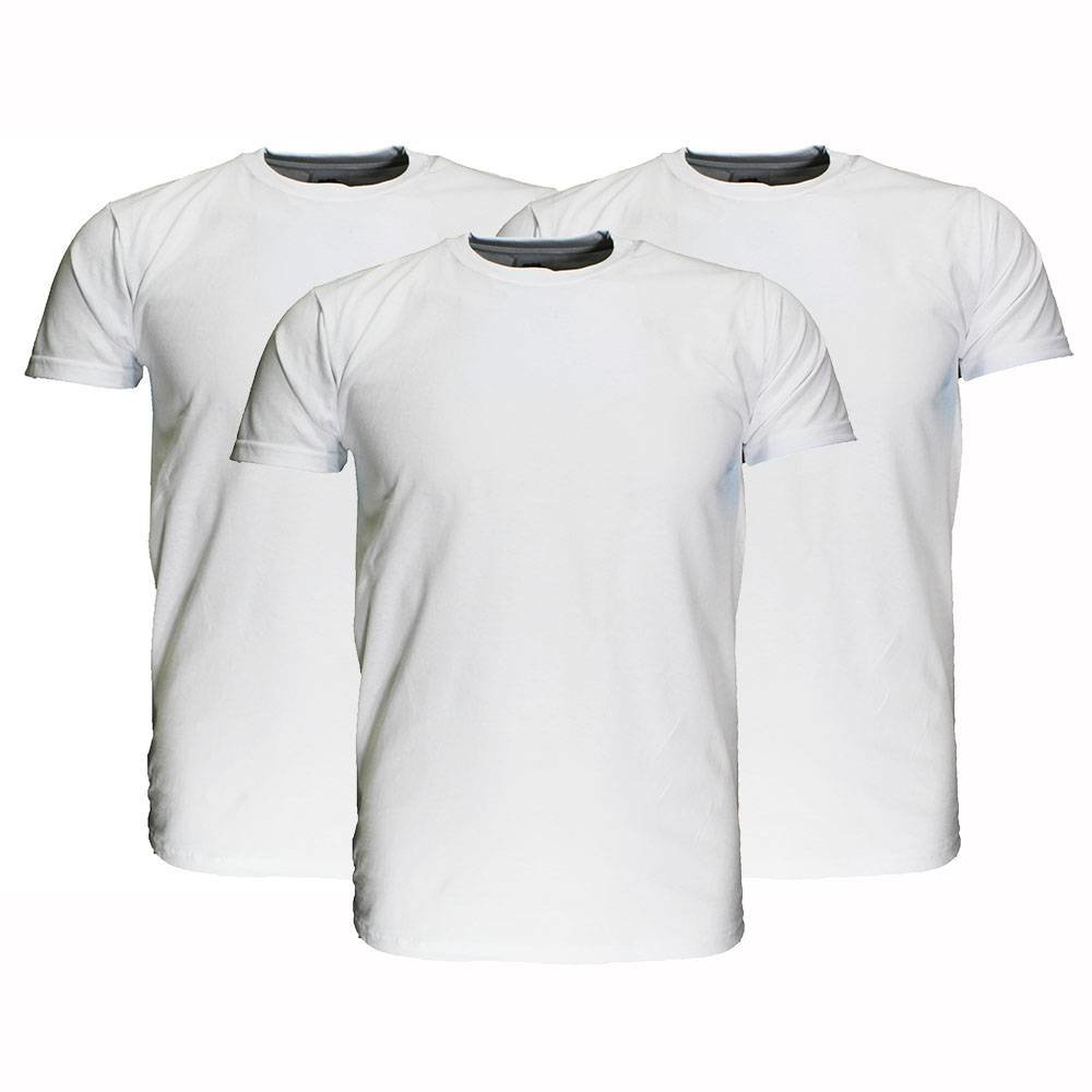 Basics Fruit Of The Loom Blanco Katoenen T-Shirts 3 stuks pakket Wit