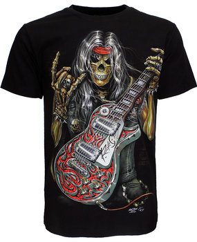 Totenkopf-Rock-Gitarre-Metal-T-Shirt Totenkopf-Rock-Gitarre-Metal-T-Shirt