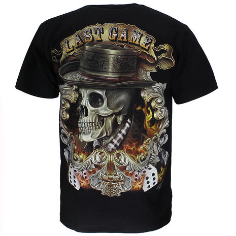 Last Game  Skull 3D Glow in the Dark T-Shirt Last Game  Skull 3D Glow in the Dark T-Shirt