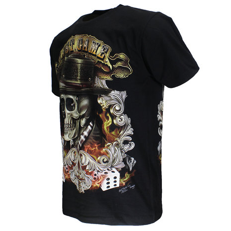 Last Game  Skull 3D Glow in the Dark T-Shirt Last Game  Skull 3D Glow in the Dark T-Shirt