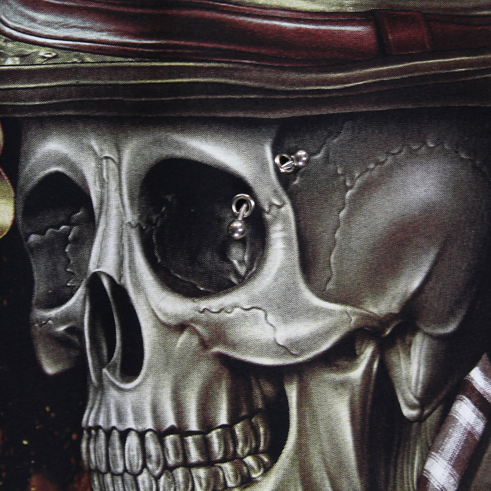 Last Game  Skull 3D Glow in the Dark T-Shirt Last Game  Skull 3D Glow in the Dark T-Shirt