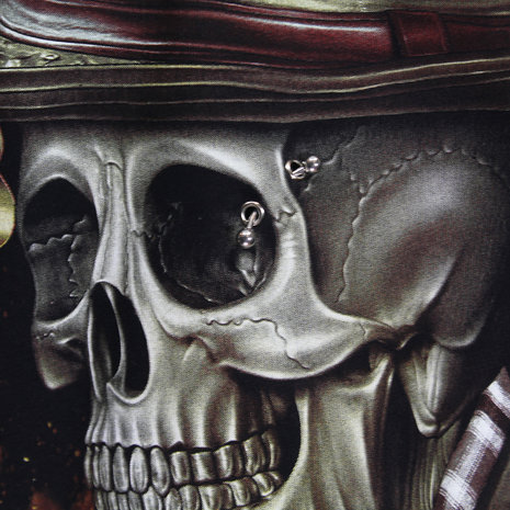 Rock Eagle / Biker T-Shirts Last Game Skull 3D Glow in the Dark T-Shirt Rock Eagle / Biker T-Shirts Last Game Skull 3D Glow in the Dark T-Shirt