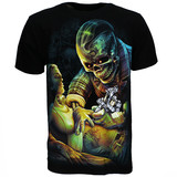 Tattoo Artist Skelet 3D T-Shirt Zwart Tattoo Artist Skelet 3D T-Shirt Zwart