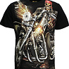 Rock Eagle / Biker T-Shirts Biker-Skelett mit Pistole T-Shirt schwarz Rock Eagle / Biker T-Shirts Biker-Skelett mit Pistole T-Shirt schwarz