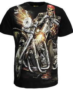 Biker-Skelett mit Gewehr-T-Shirt Biker-Skelett mit Gewehr-T-Shirt