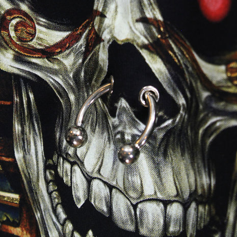 Pharao Skull 3D T-Shirt Glow in The Dark Zwart Pharao Skull 3D T-Shirt Glow in The Dark Zwart