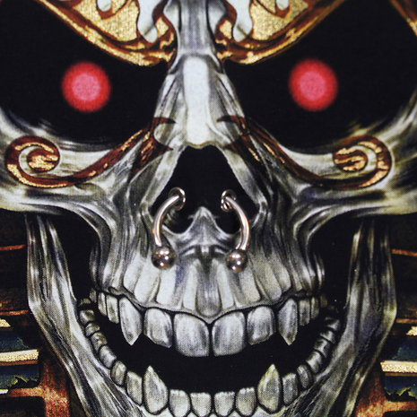 Pharao Skull 3D T-Shirt Glow in The Dark Zwart Pharao Skull 3D T-Shirt Glow in The Dark Zwart