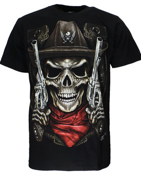 Skull Sheriff 2 Guns T-Shirt Zwart Skull Sheriff 2 Guns T-Shirt Zwart