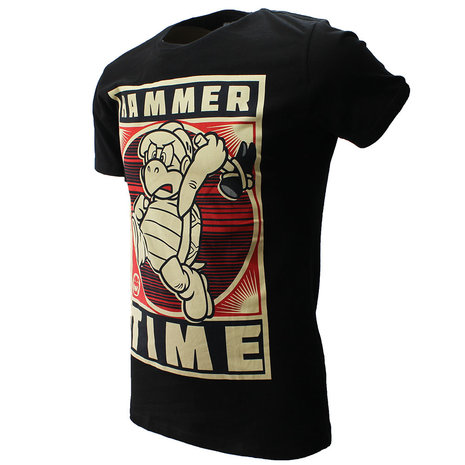 Super Mario Bros Nintendo Super Mario Hammertime Koopa T-Shirt Zwart  - Officiële Merchandise Super Mario Bros Nintendo Super Mario Hammertime Koopa T-Shirt Zwart  - Officiële Merchandise