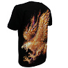 Rock Eagle / Biker T-Shirts Pierced Skull Rock T-Shirt 3D Glow in The Dark Black Rock Eagle / Biker T-Shirts Pierced Skull Rock T-Shirt 3D Glow in The Dark Black