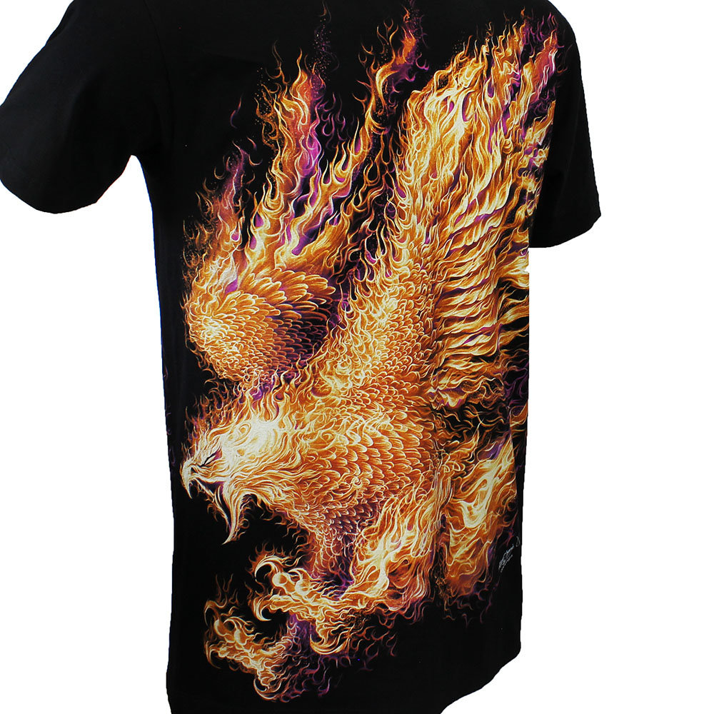 Phoenix Glow in the Dark T-Shirt Schwarz