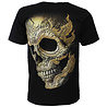 Rock Eagle / Biker T-Shirts Pierced Skull Rock T-Shirt 3D Glow in The Dark Black Rock Eagle / Biker T-Shirts Pierced Skull Rock T-Shirt 3D Glow in The Dark Black