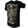 Rock Eagle / Biker T-Shirts Piratenkönig, im Dunkeln leuchtendes Piratenkönig-T-Shirt, Schwarz Rock Eagle / Biker T-Shirts Piratenkönig, im Dunkeln leuchtendes Piratenkönig-T-Shirt, Schwarz