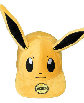 Pokémon Pokémon Eevee Pluche Snapback Cap Pet met Oren Pokémon Pokémon Eevee Pluche Snapback Cap Pet met Oren