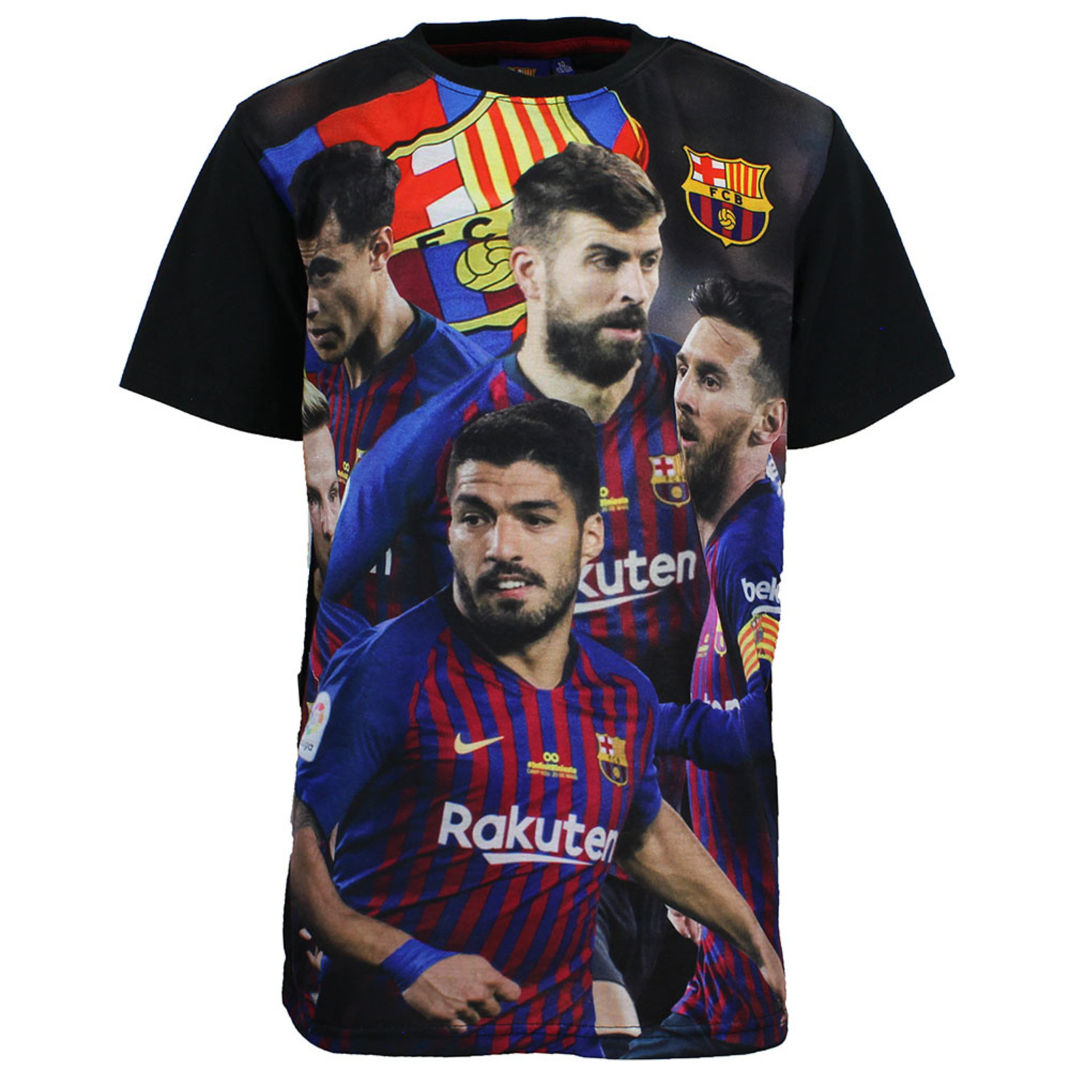 Barcelona Luis Suarez, Gerard Pique, Lionel Messi, Ivan Rakitic,  Coutinho T-Shirt