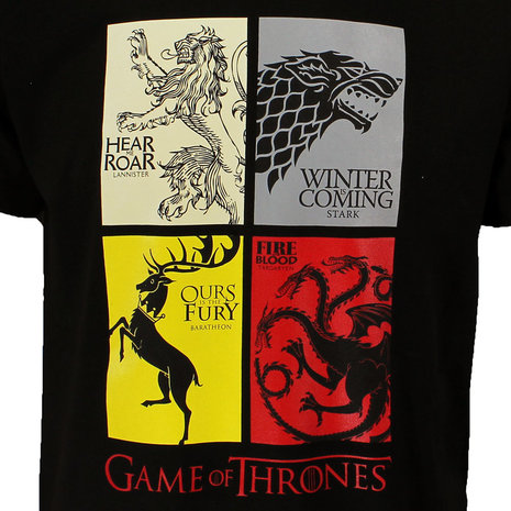 Game of Thrones Game of Thrones Heirs to the Throne T-Shirt Zwart Game of Thrones Game of Thrones Heirs to the Throne T-Shirt Zwart