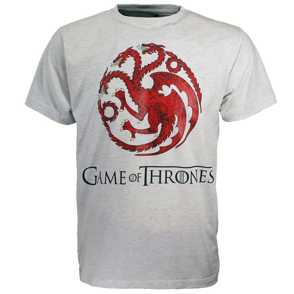 Game of Thrones Dragon TShirt Light and Dark Coloured