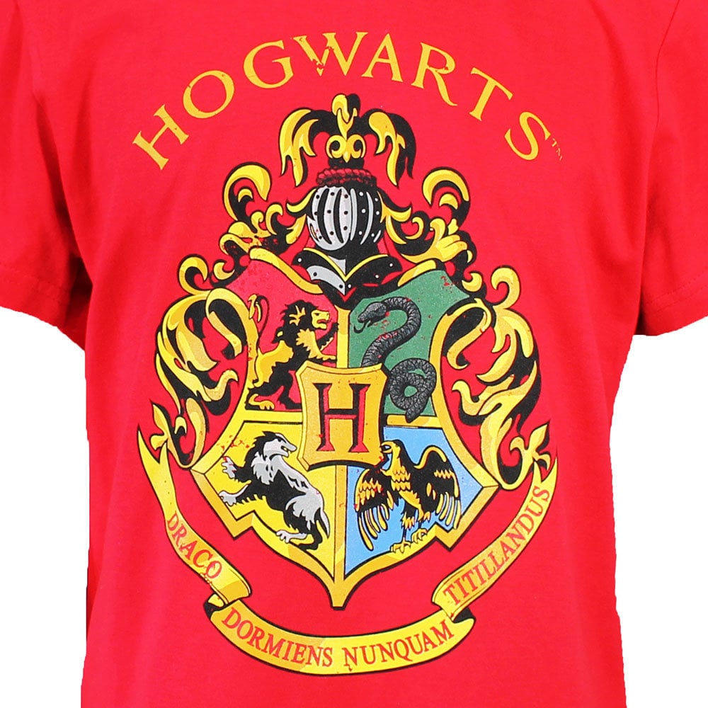 Harry Potter Harry Potter Hogwarts Embleem Kinder T-Shirt Rood Harry Potter Harry Potter Hogwarts Embleem Kinder T-Shirt Rood