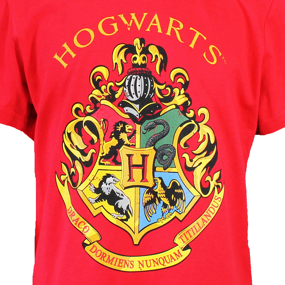 Harry Potter Harry Potter Hogwarts Emblem Kids T-Shirt Red Harry Potter Harry Potter Hogwarts Emblem Kids T-Shirt Red