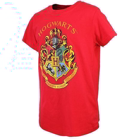 Harry Potter Harry Potter Hogwarts Embleem Kinder T-Shirt Rood Harry Potter Harry Potter Hogwarts Embleem Kinder T-Shirt Rood