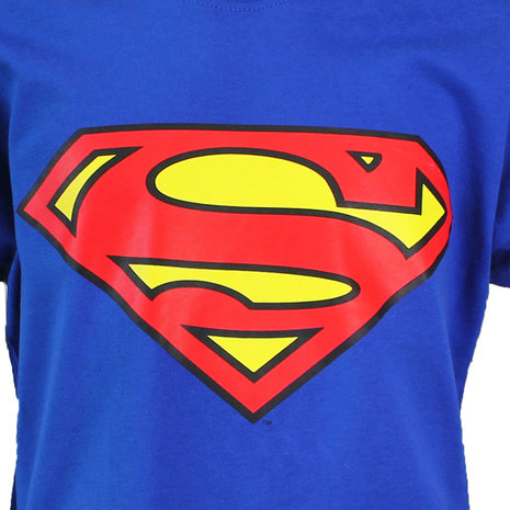 Op maat Associëren wijsheid Superman Logo T-Shirt Kinderen Blauw - Officiële Merchandise - Popmerch.com