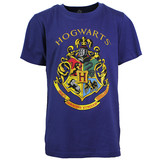 Harry Potter Harry Potter Hogwarts Emblem Kinder T-Shirt Blau
