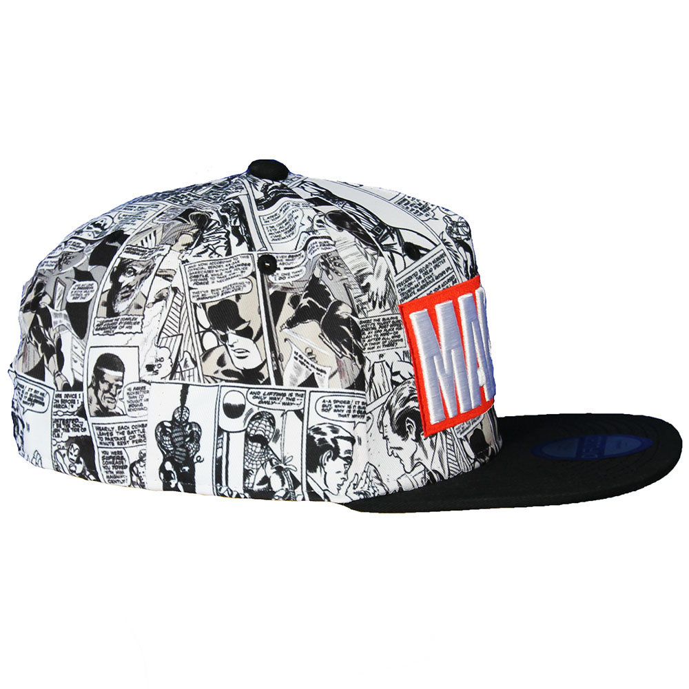 Marvel Comics Marvel Comics Classic Red and White Logo Snapback Cap - Official Merchandise Marvel Comics Marvel Comics Classic Red and White Logo Snapback Cap - Official Merchandise