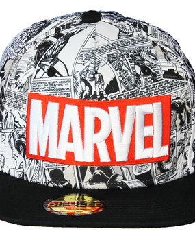 Marvel Comics Marvel Comics klassische rot-weiße Logo-Snapback-Kappe Pet Marvel Comics Marvel Comics klassische rot-weiße Logo-Snapback-Kappe Pet
