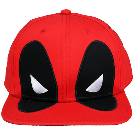 Deadpool Marvel Deadpool Big Face Snapback Cap Cap - Official Merchandise Deadpool Marvel Deadpool Big Face Snapback Cap Cap - Official Merchandise