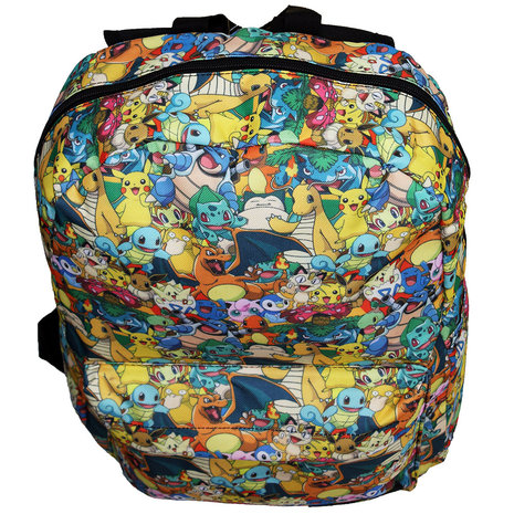 Pokemon Characters All Over Print Backpack 31x41cm 