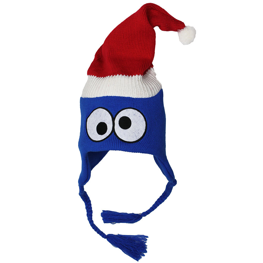 Sesame Street Cookie Monster Santa Hat Blue - Official Merchandise Sesame Street Cookie Monster Santa Hat Blue - Official Merchandise