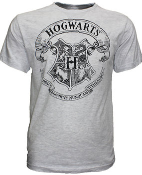 Harry Potter Harry Potter Hogwarts-Schulemblem-T-Shirt Grau Harry Potter Harry Potter Hogwarts-Schulemblem-T-Shirt Grau
