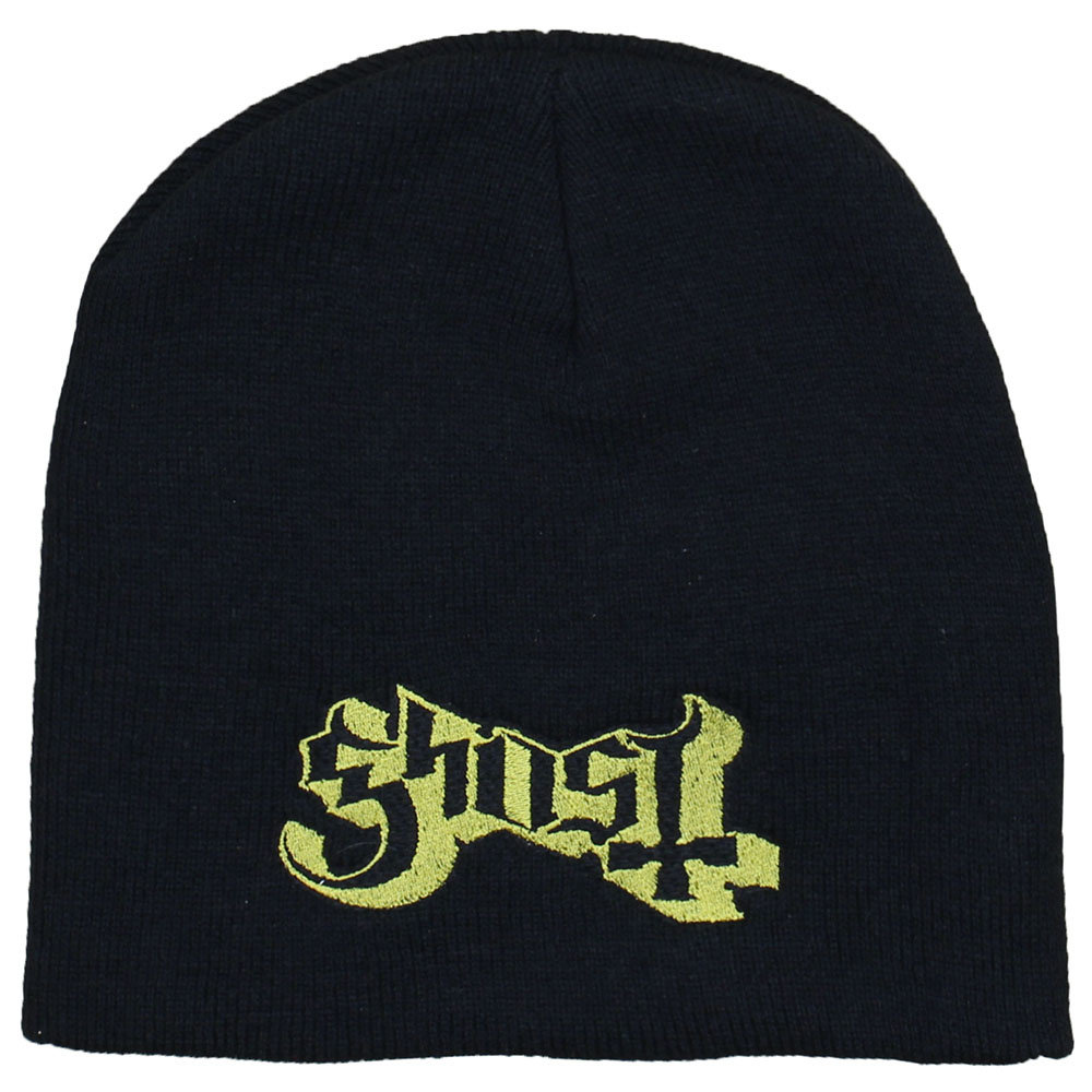 Band Merchandise Ghost Band Logo Beanie Mütze Schwarz - Offizielles Merchandise Band Merchandise Ghost Band Logo Beanie Mütze Schwarz - Offizielles Merchandise